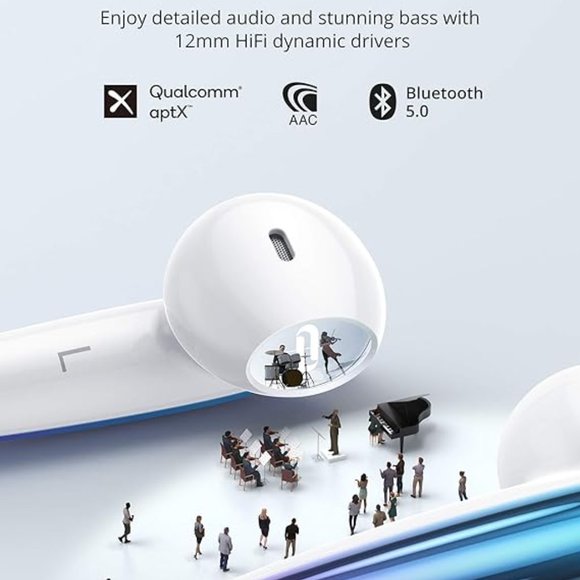 TWS SoundLiberty 80, Bluetooth 5.0 Earbuds with AI Noise Canceling Mic*NEW* - Picture 13 of 13